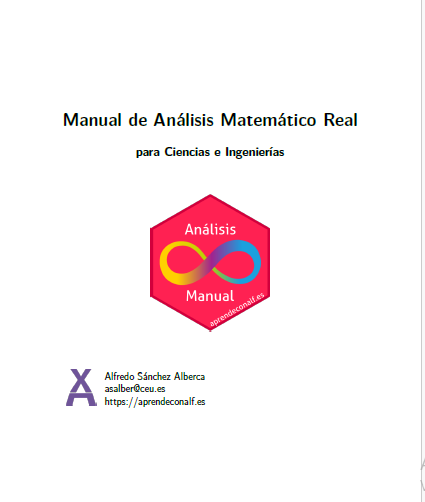 Portada MANUAL DE ANÁLISIS MATEMÁTICO REAL